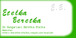 etelka beretka business card